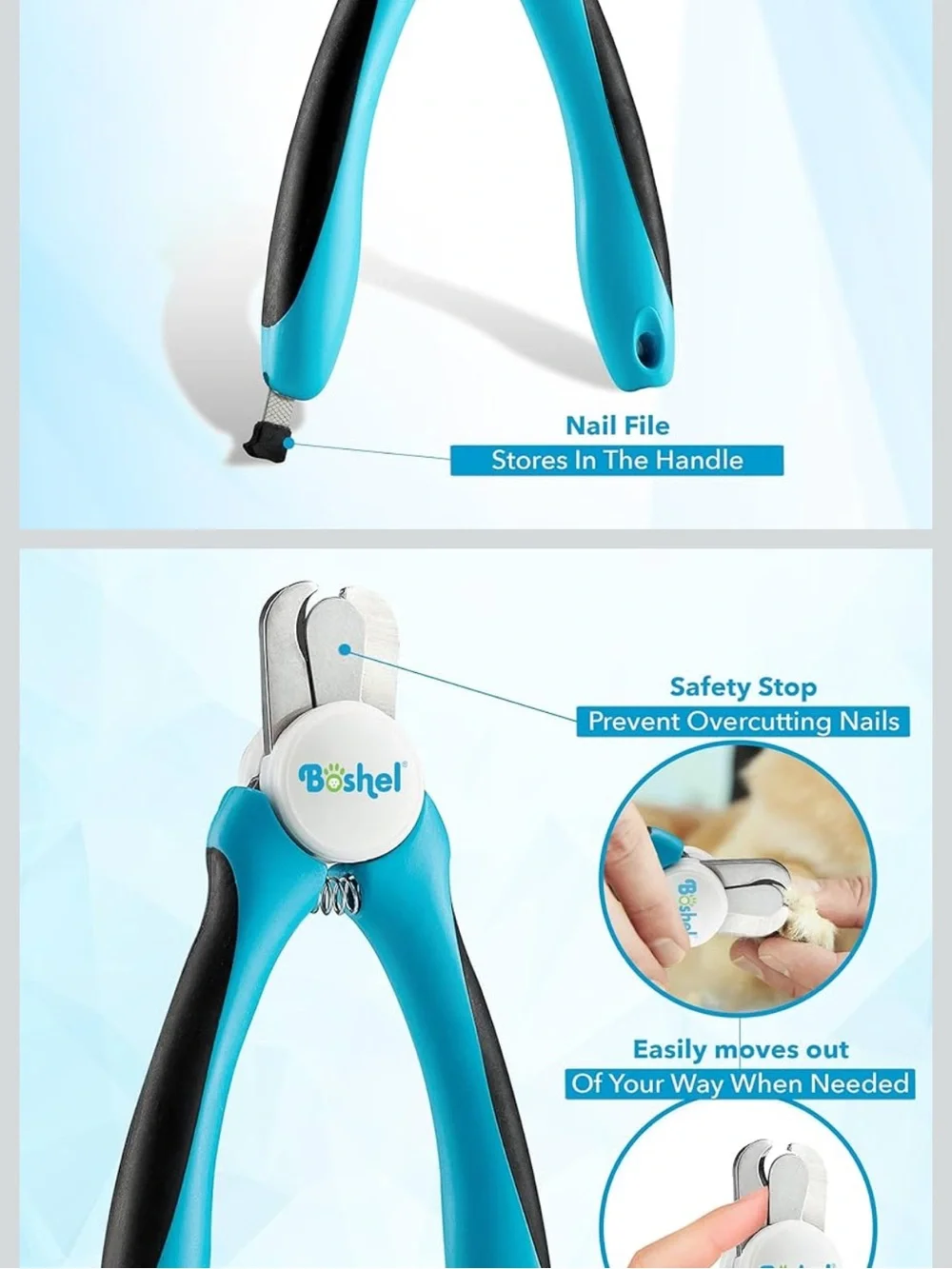 NIB Boshel Professional Pet Nail Clippers